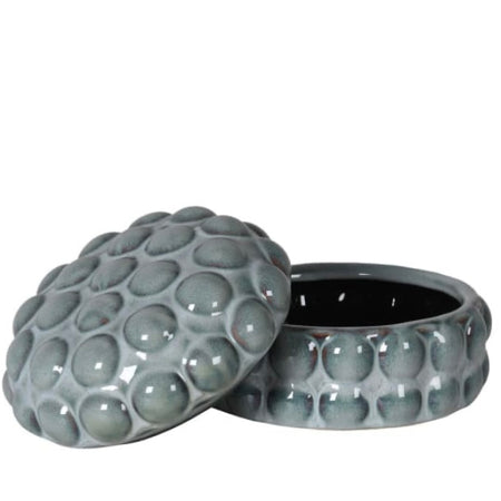 Blue Bobble Ceramic Trinket Box