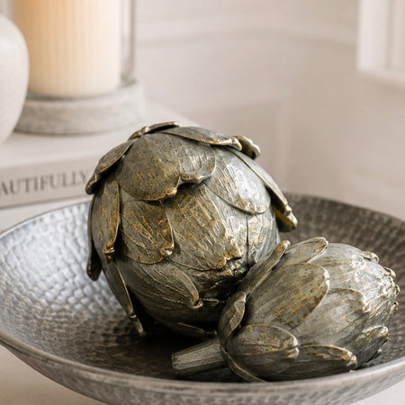 Antique gold bronze artichoke 2 sizes