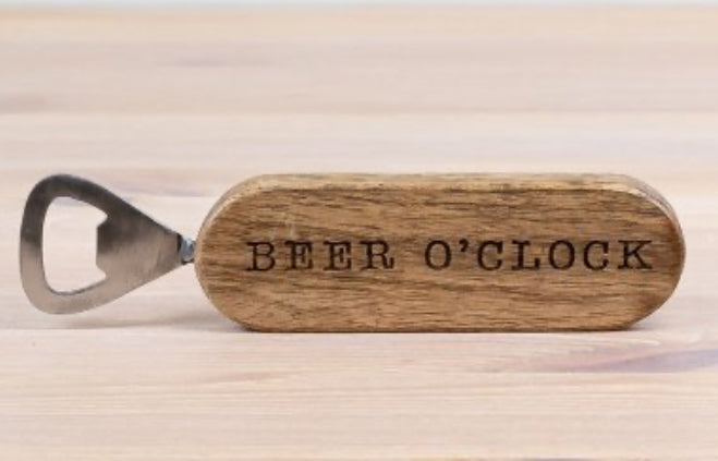 Wooden bottle opener