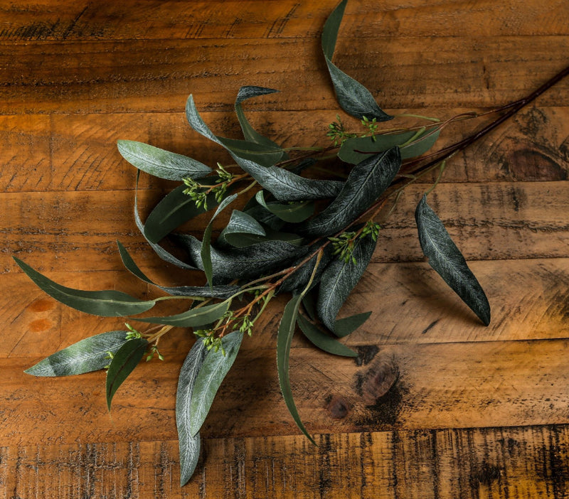 Seeded Green eucalyptus 83cm