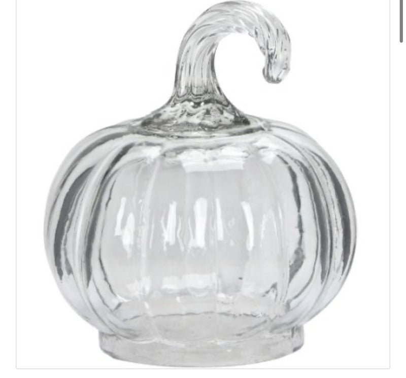 Glass pumpkin 2 sizes