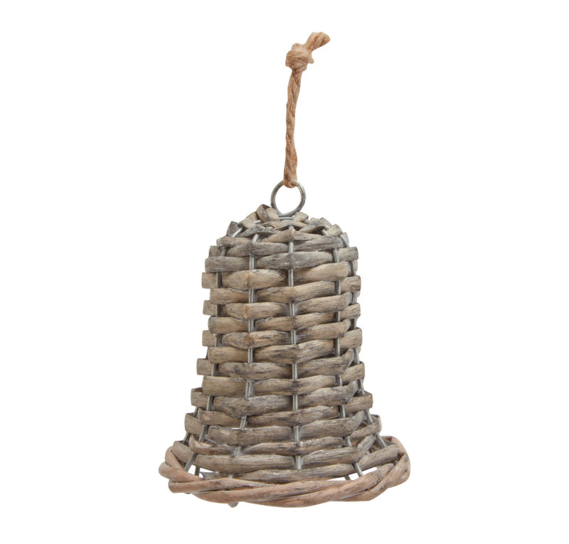 Wicker bell hanging