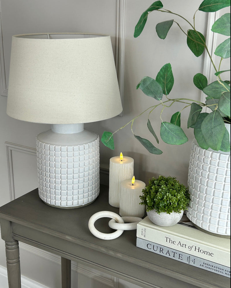 Green gold abstract lamp