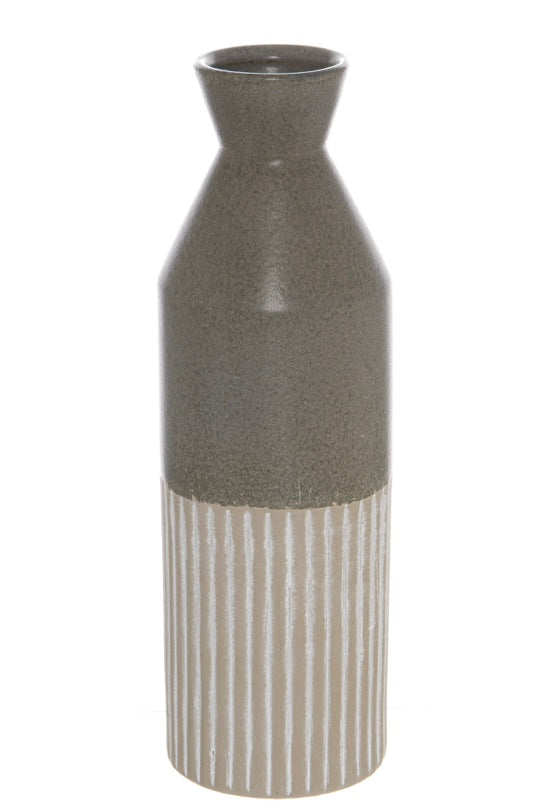 Large Tall two Tone Eclipse Bottle Neck Vase