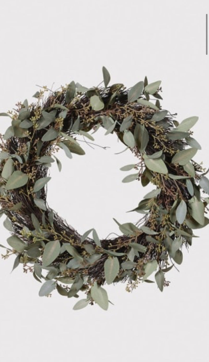 Eucalyptus Seeded Wreath 50cm
