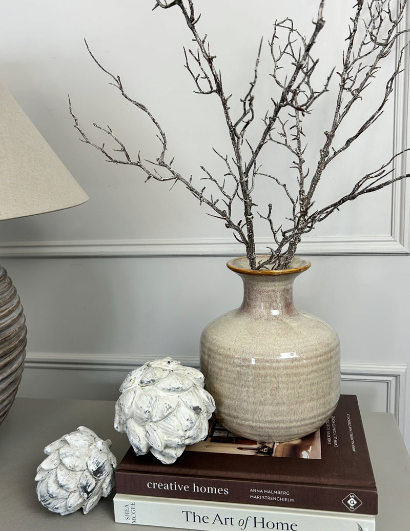 White Ceramic Urn Vase