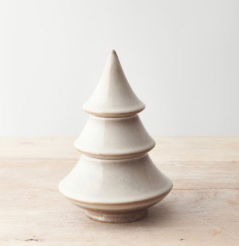 Natural taupe cream ceramic tree 4 sizes