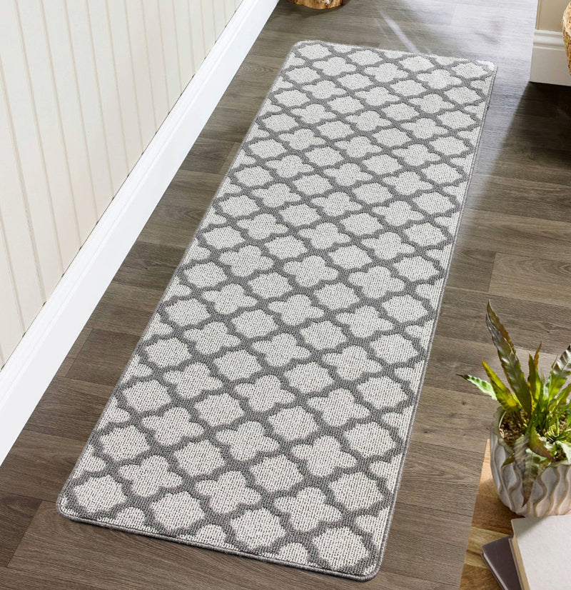 Grey Star Door washable Mat rug 75x50cm and 67x100cm