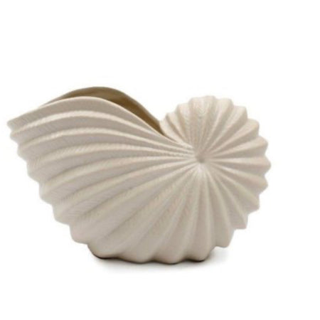 White Conch Shell Planter Pot