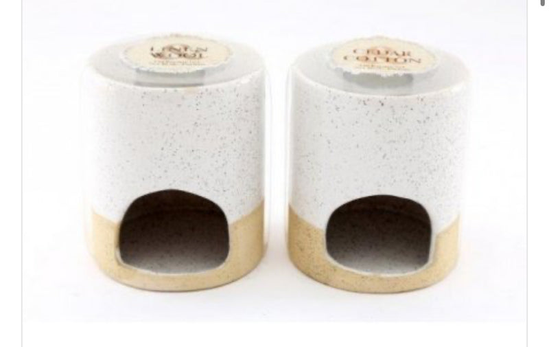 Two tone oil wax melt burner