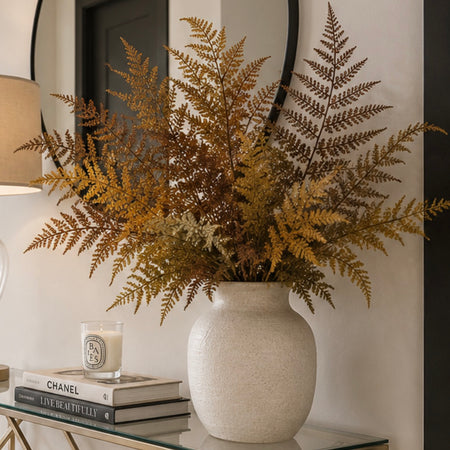 Auburn bracken fern stem bunch spray 90cm