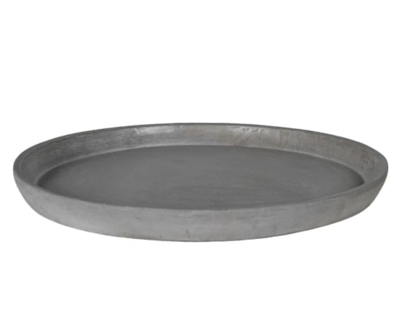 Cement round tray plate