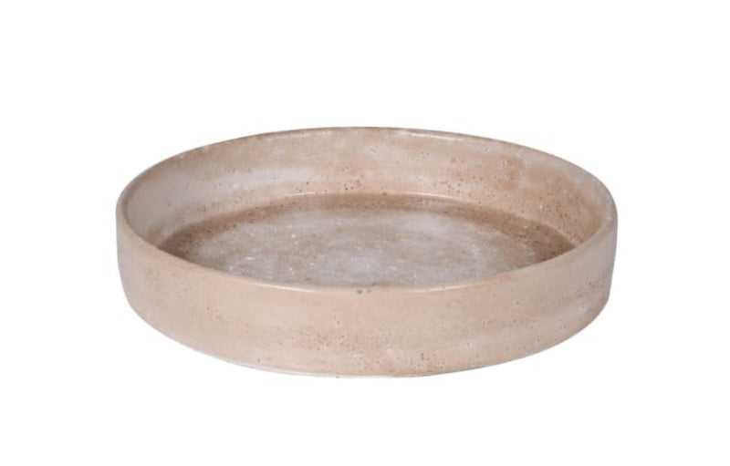 Clay rustic round tray 33cm