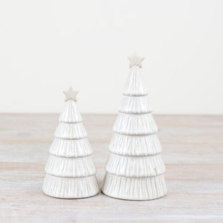 Two tone ceramic trees two sizes