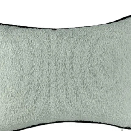 Luca white cream black Boucle Weave Rectangular Cushion 30cm x 40cm