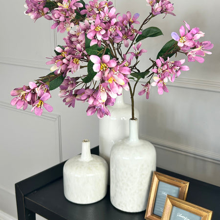Lilac purple spring blossom stem spray 70cm