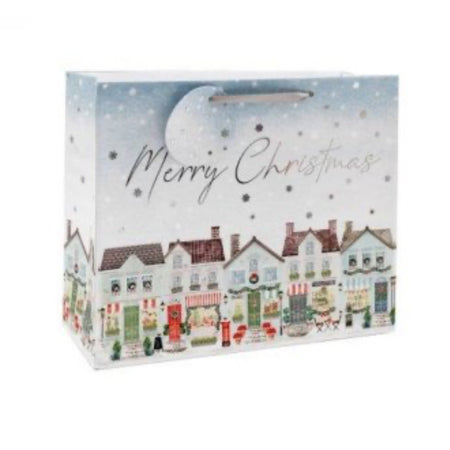 Merry Christmas paper gift bag 19x23cm