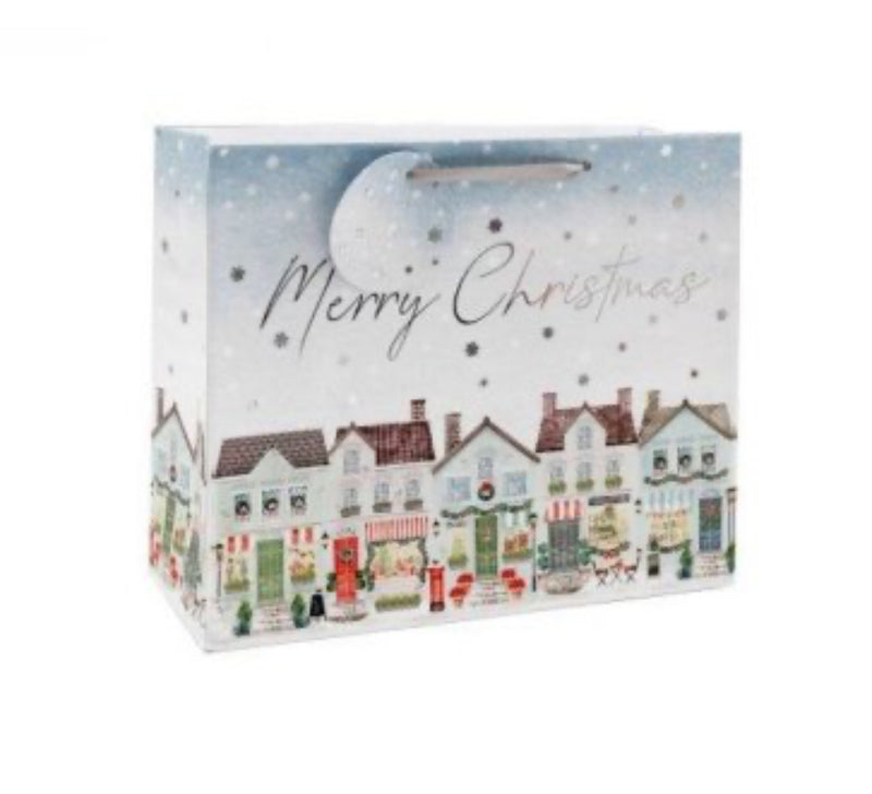 Merry Christmas paper gift bag 19x23cm