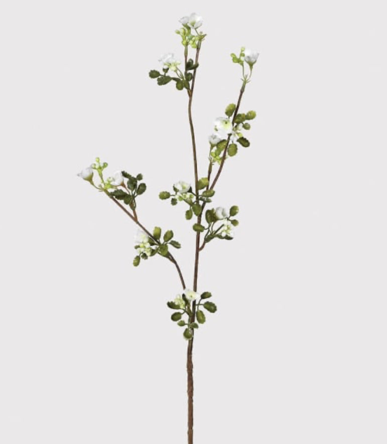 White wax flower stem 65cm
