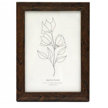 Walnut dark wood photo frame 3 sizes