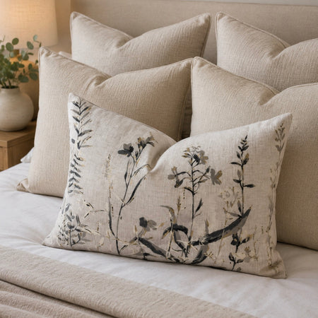 Wildflower floral oblong cushion