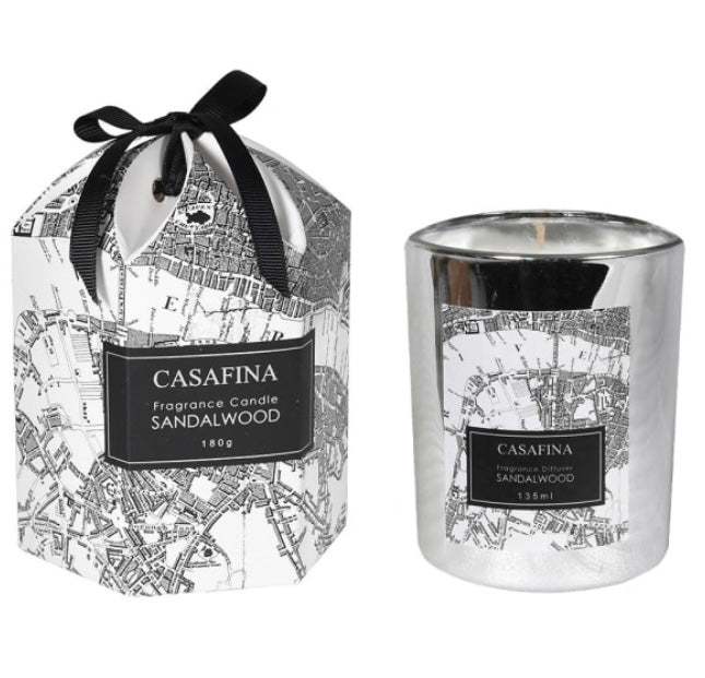 London Casafina sandalwood Candle with Box