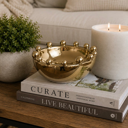 Gold Trinket Bobble Bowl