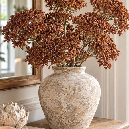 Burnt Orange sedum stem 80cm