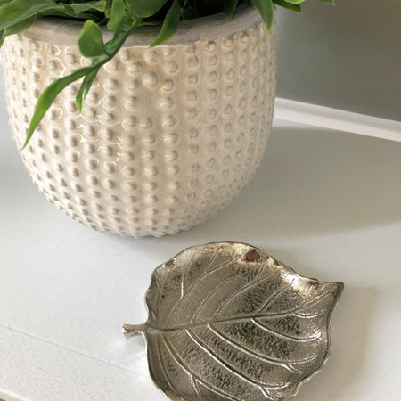 Small Aluminium Leaf Dish