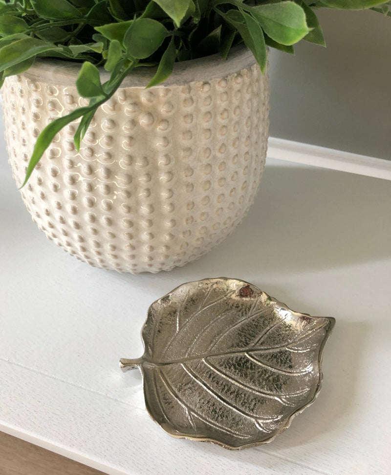 Small Aluminium Leaf Dish