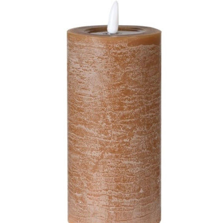 Tobacco Wax Led Flickering Candle with timer and remote