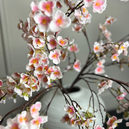 Silk Plum Blossom spray Pink