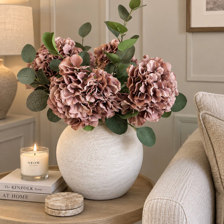 Vintage Mauve Ruffle French Hydrangea