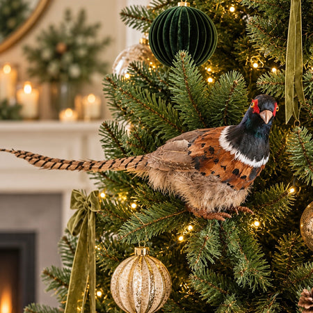 Standing Pheasant bird festive Decoration
