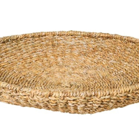 Large round seagrass tray bowl 55cm