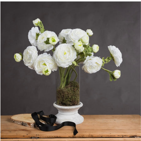 White Ranunculus Spray Stem