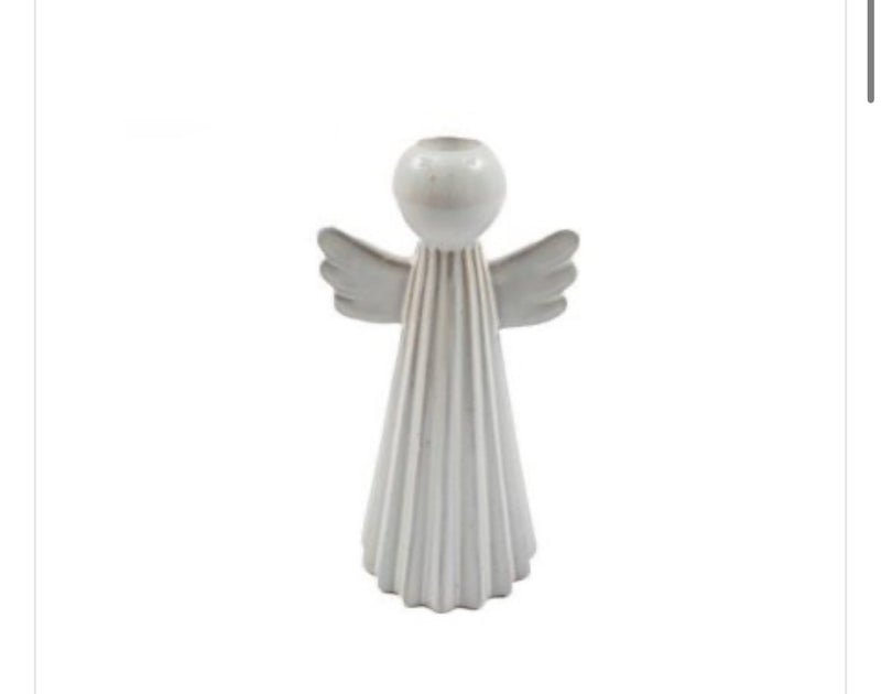 Ceramic angel candle holder