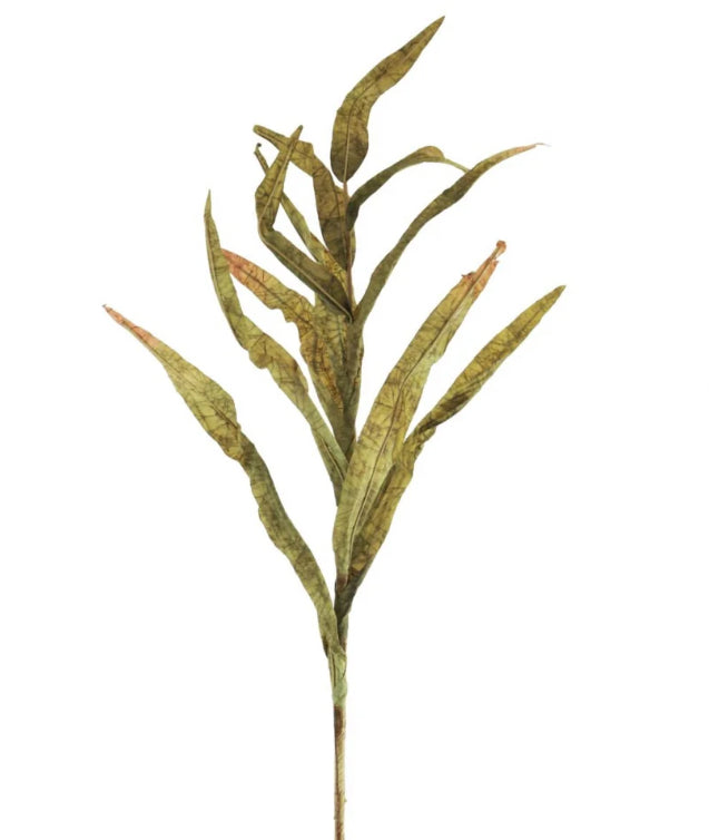 Tall green reed stem 102cm