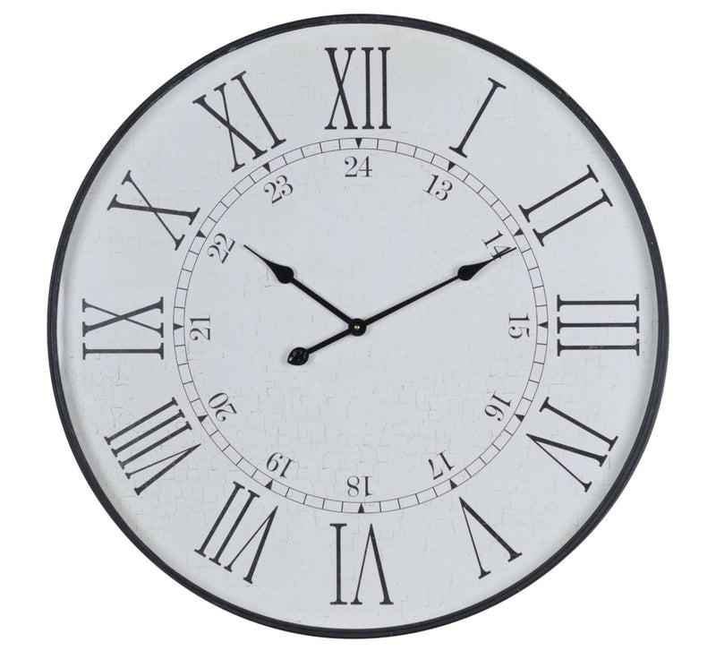 Huge metal embossed clock 80cm