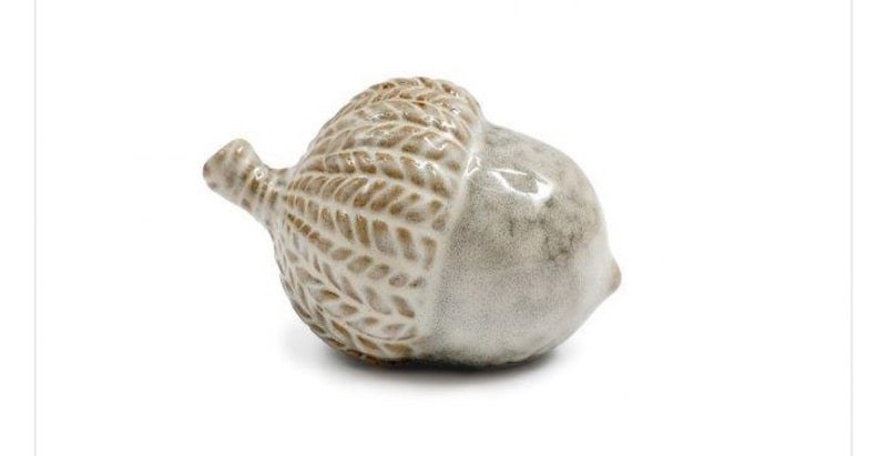 Ceramic acorn decoration 12cm