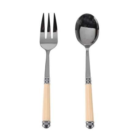 Serving set salad servers cream