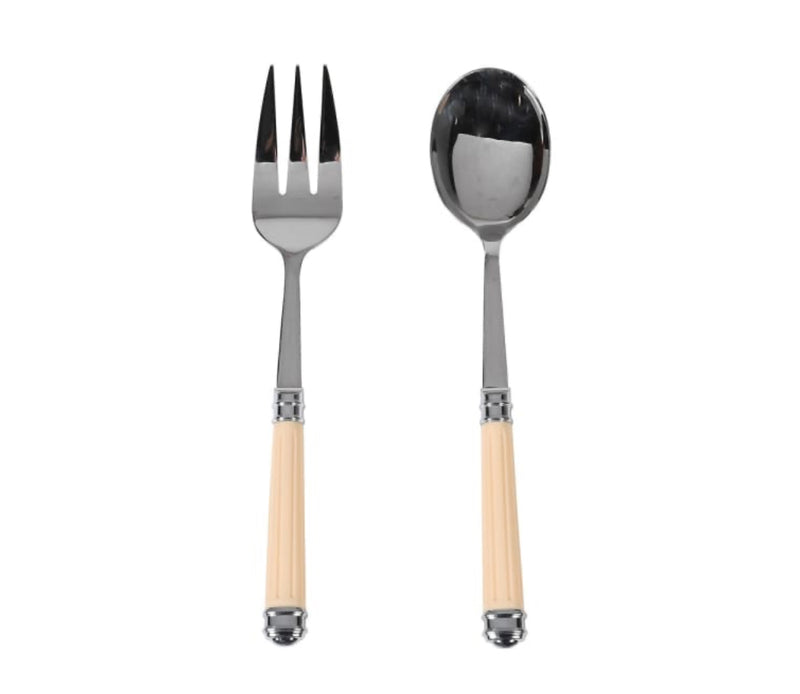 Serving set salad servers cream