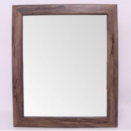 Dark wood look mirror 49x59cm