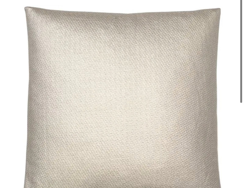 Bronze champagne metallic textured cushion