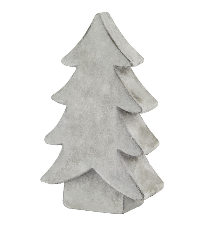 Stone rustic cement Standing chunky Christmas Tree 2 Sizes