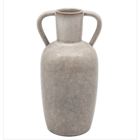 Reactive glaze double handle vase 22cm and 30cm two sizes