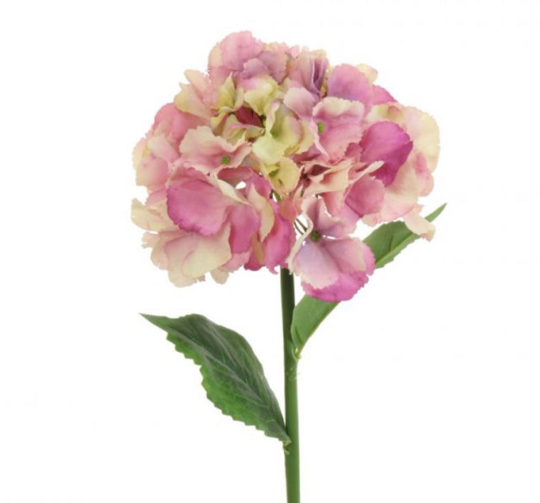 Pink lilac French hydrangeas 56cm