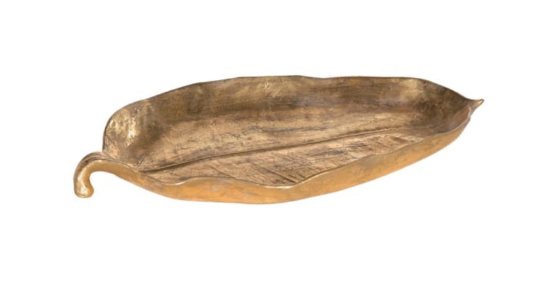 Gold leaf dish plate