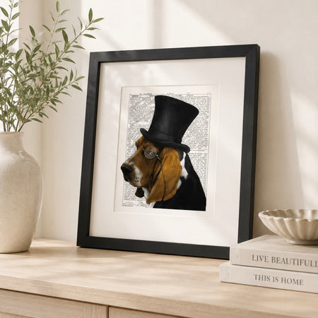 Basset Hound Dog Print