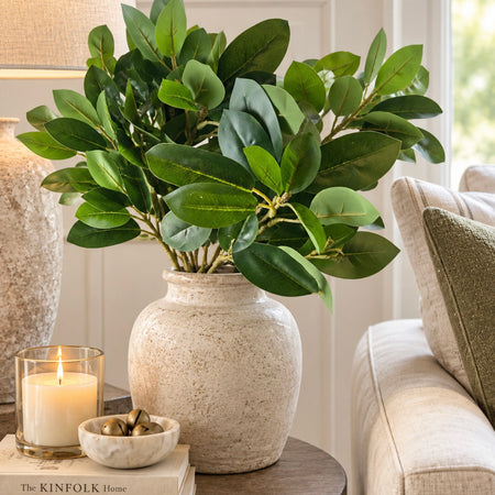 Arrangement of 5 lush bay leaf stems